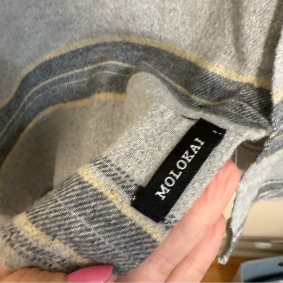 Molokai surf co. Long sleeve hoodie flannel gorpcore size XL blokecore - Picture 3 of 5